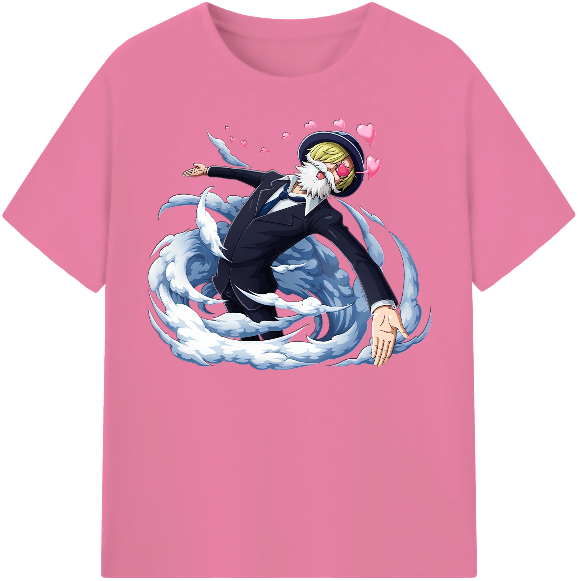 ワンピース サンジ ONE PIECE Sanji 綿100％半袖Tシャツ（フロントプリント）